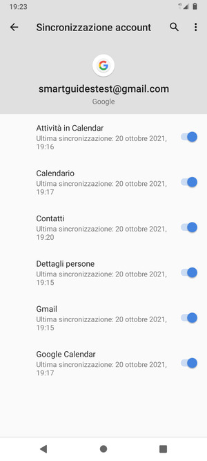 Assicurati che Contatti sia selezionato