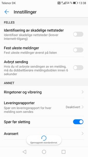 Velg Avansert