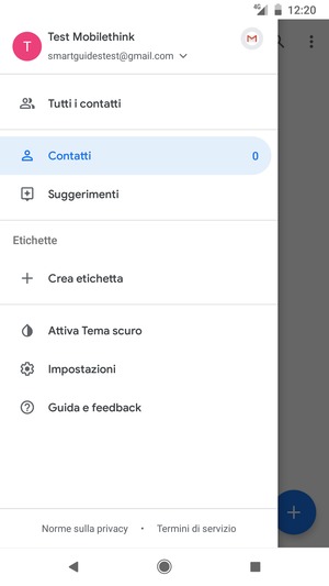 Seleziona Impostazioni