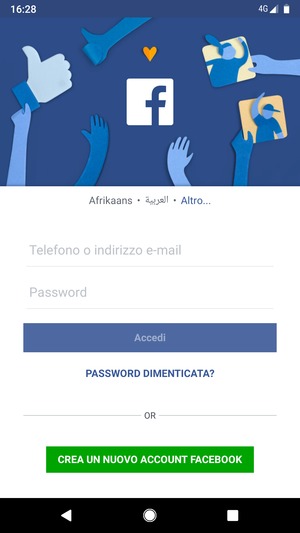L'app è pronta per l'uso