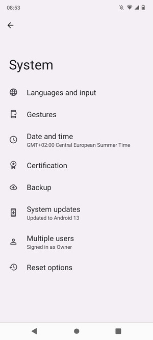 Select System updates