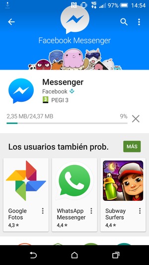 Espere a que el proceso de instalación finalice