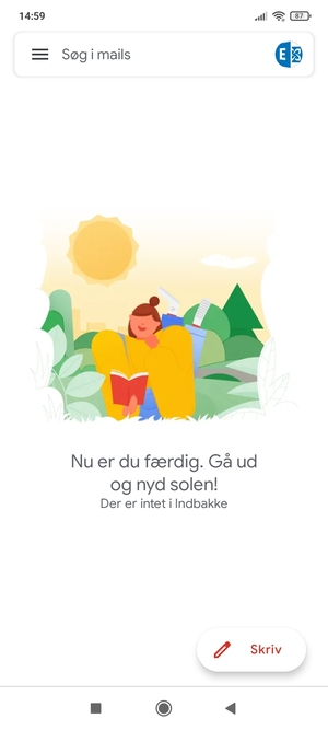 Din Hotmail er klar til brug