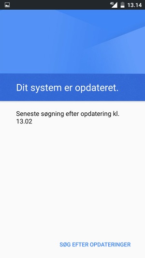 Vælg SØG EFTER OPDATERINGER