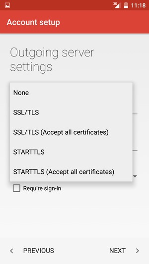 Select None and  NEXT