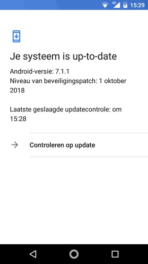 Selecteer Controleren op update