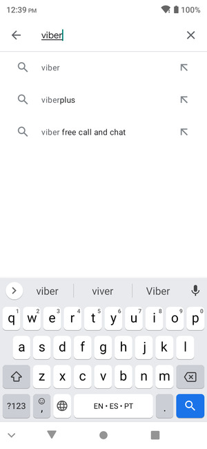 Enter the app name and select Search