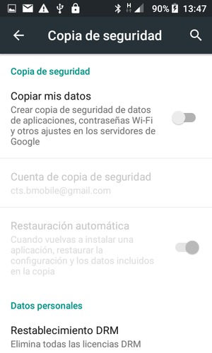 Active Copiar mis datos
