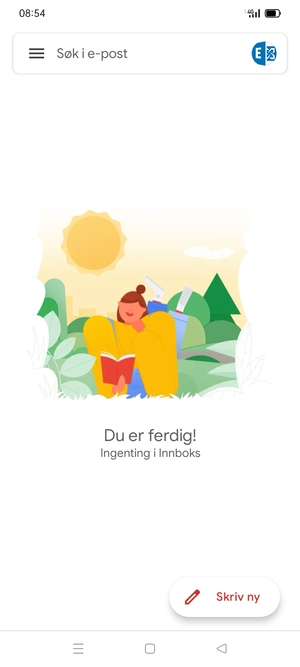 Kontoen er klar til bruk