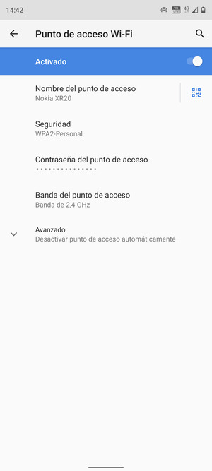 El teléfono ha sido configurado para su uso como módem