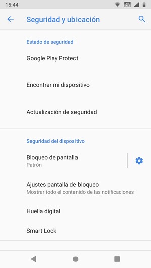 El teléfono ha sido asegurado con un bloqueo de pantalla.