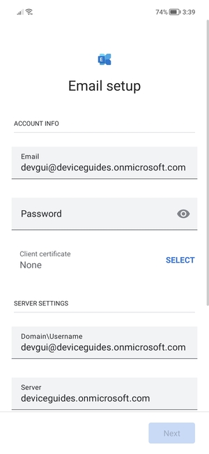 Enter your password