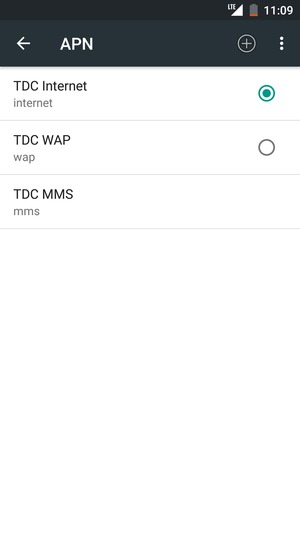 Sélectionnez le bouton du Menu