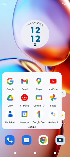 Vælg Gmail