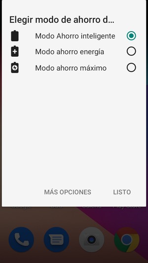 Seleccione la opción deseada