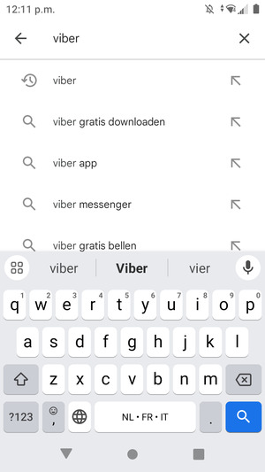 Voer de app-naam in en selecteer Zoeken