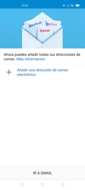 Seleccione Añadir una dirección de correo electrónico