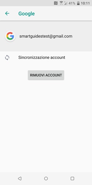 Seleziona Sincronizzazione account