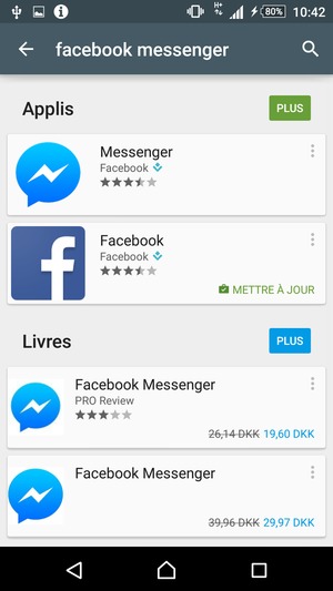 Sélectionnez l'appli