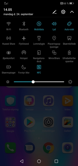 Vælg Indstillinger-knappen