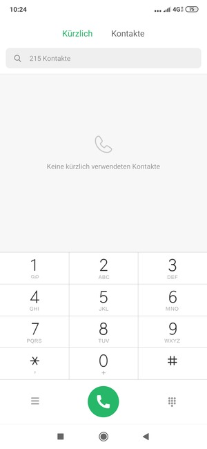 Drücken und halten Sie die Nummer 1