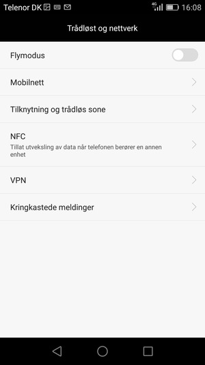 Velg Tilknytning og trådløs sone