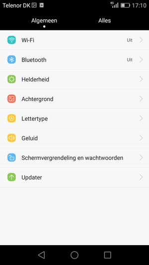 Selecteer Wi-Fi