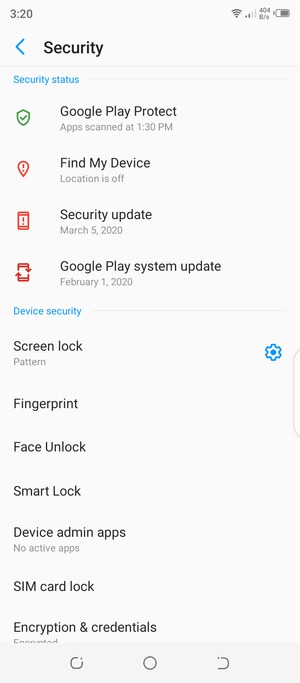 Your phone is now secure with a screen lock