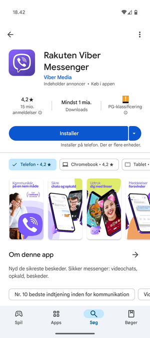 Vælg Installer