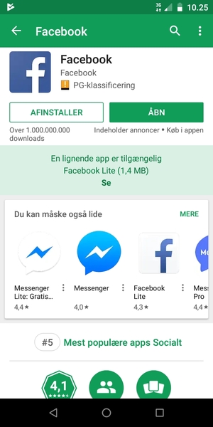 Vælg ÅBN