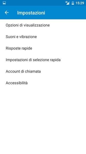 Seleziona Account di chiamata