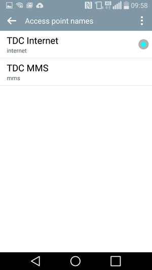 Select the Menu button