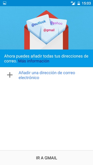 Seleccione Añadir una dirección de correo electrónico