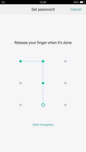 Draw an unlock pattern