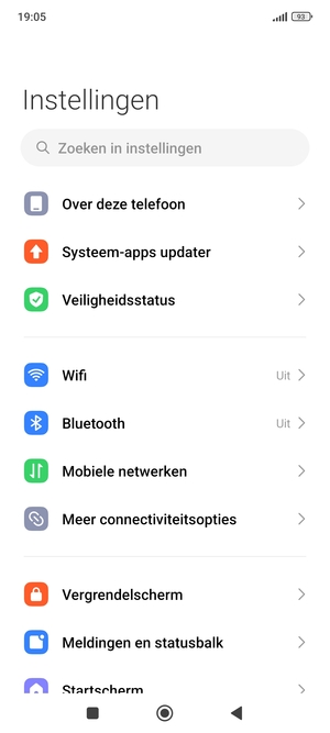 Selecteer Mobiele netwerken