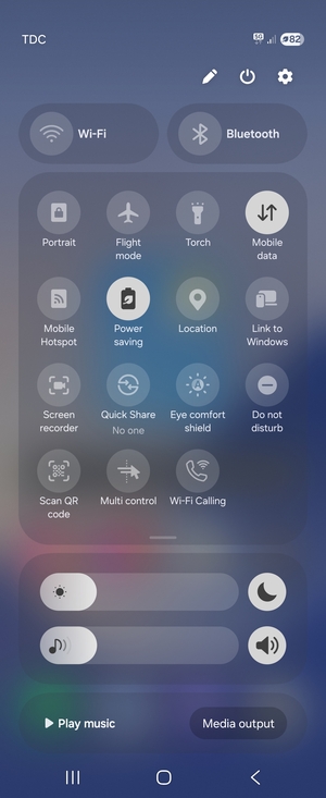 Turn on Power saving