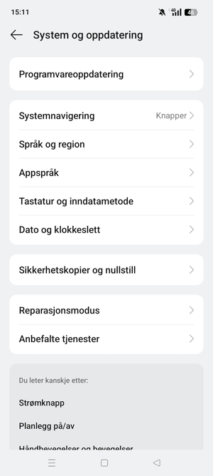Velg Programvareoppdatering