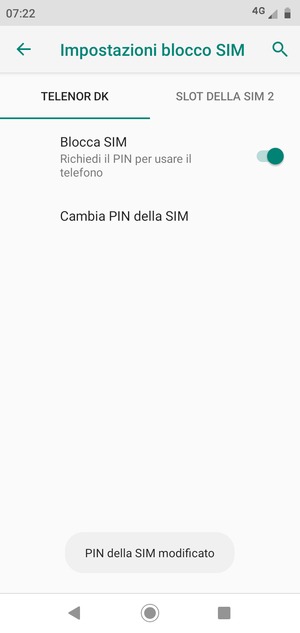 Il tuo PIN della SIM è stato modificato