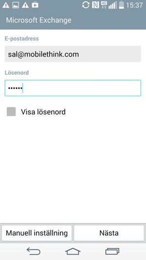 Ange din E-postadress och Lösenord. Välj Nästa