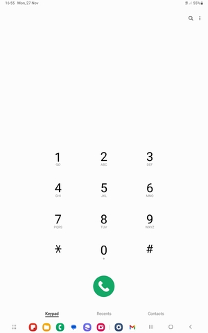 Press and hold the number 1