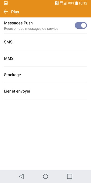 Sélectionnez SMS