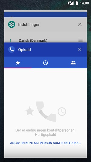 Swipe apps til højre for at lukke dem