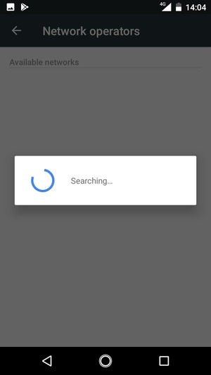 Wait for the search to finish