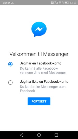 Applikasjonen er klar til bruk