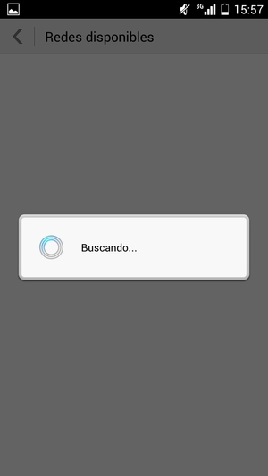 Espere a que la búsqueda termine