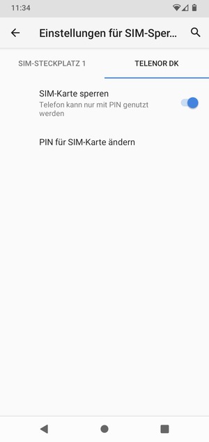 Wählen Sie Public und PIN für SIM-Karte ändern
