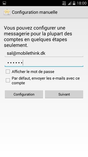 Saisissez votre adresse e-mail et votre mot de passe. Sélectionnez Suivant