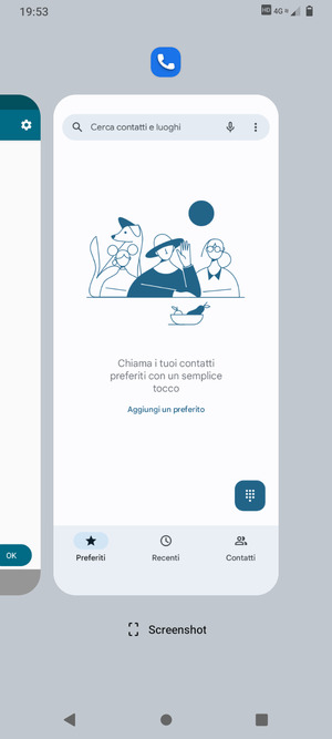 Scorri verso l'alto le app per chiuderle