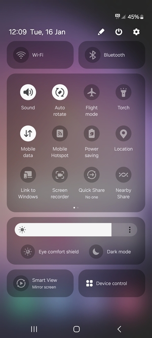 Select Sound to change to vibration mode