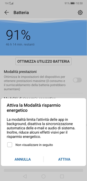 Seleziona ATTIVA